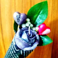 شمع دکوری تکی و دسته گل شمع