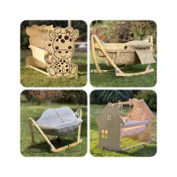 گهواره ننوسنتی بانوج چوبی درمان رفلاکس تک و عمده