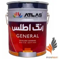 رنگ سوله مشکی حلب 20کیلویی اطلس