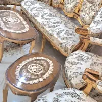 فروش مبل ۹ نفره سلطنتی کاملا سالم و تمیز