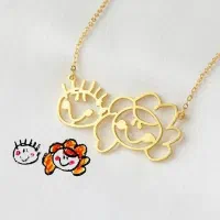 ساخت نقاشی کودکان به گردنبند واقعی و جذاب