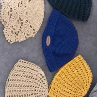 کلاه و کیف رافیا،کاموا،کتان،مکرومه