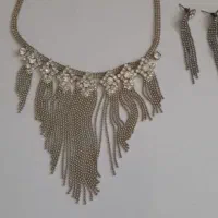 ست گردنبند. گوشواره استیل. رنگ ثابت. فقط ۱۰۰|بدلیجات|گلبهار, شهر جدید گلبهار|دیوار