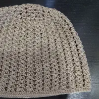 کلاه توری قلاب بافی مناسب بهار و تابستان
