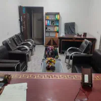 نیم ست اداری با میز و صندلی مدیریت و صندلی انتطار