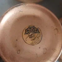 گلدان مسی مینا و فیروزه کوب اصفهان|صنایع دستی و سایر لوازم تزئینی|کرج, حیدرآباد|دیوار
