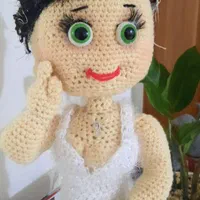 عروسک عروس بافتنی