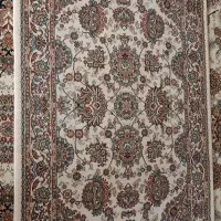 فرش قالیچه 1/5 متری افشان باغ بهشت دستبافت گونه