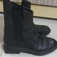 دو جفت نیم بوت زنانه چرم سایز ۳۸