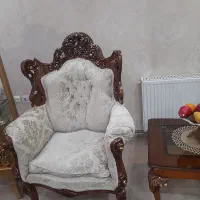 مبل زیبای ۵ نفره با میز وسط وعسلی|مبلمان خانگی و میز عسلی|آبیک, |دیوار