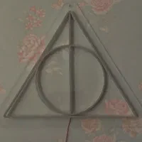 تابلو نئون طرح هری پاتر علامت Deathly Hallows|ریسه و چراغ تزئینی|مشهد, جاهد شهر|دیوار