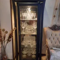 بوفه ویترین کلاسیک چوبی