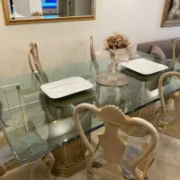 فروش میز ناهار خوری ۸ نفره چوبی