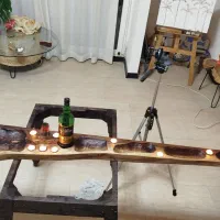 میز اسلب روستیک رزینی|میز و صندلی غذاخوری|محمودآباد, |دیوار