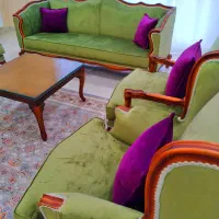 مبلمان کوئین فرانسوی هفت نفره نو نو