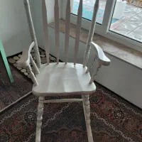 صندلی راک خوشگل رنگ صدفی برای باغ وویلا