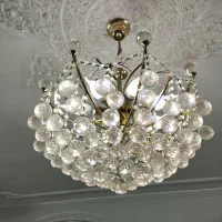 2 عدد لوستر 8 شاخه کریستالی