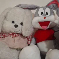 عروسک خرگوش و خرس در حد|اسباب‌بازی بچه|زنجان, |دیوار