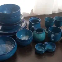 سرویس غذاخوری دو نفره سفالی