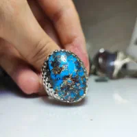 انگشتر تمام دست ساز فیروزه|جواهرات|نیشابور, شهرک ولیعصر|دیوار