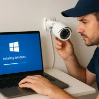 نصب ویندوز،تنظیمات دوربین مداربسته