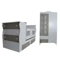 سرویس خواب نوزاد نوجوان سیسمونی /تولیدی نوین چوب