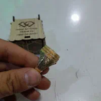 انشگتر نقره ابکاری طلا مدل ایما مخراج استاد مقدم|جواهرات|قدس, شهر‌قدس|دیوار