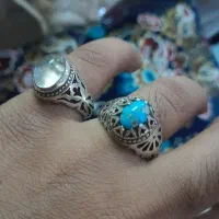 انگشتر نقره عقیق یمنی ویاقوت معدنی|جواهرات|بیرجند, |دیوار