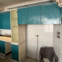 کابینت اهنی دست دوم با سینک و صفحه