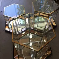 باکس شیشه ای بله برون شش ضلعی طلایی سیلور|صنایع دستی و سایر لوازم تزئینی|ری, دیلمان|دیوار