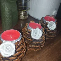 شمع کاج|صنایع دستی و سایر لوازم تزئینی|هشتگرد, شهرک گلها|دیوار