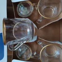 فنجان ولیوان لب طلایی