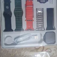 ساعت هوشمند کاملا نو دارای 5 بند و شارژ وایرلس