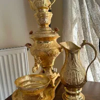 سماور آب طلا برقی ۳ لیتری قلمزنی