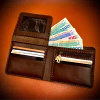 کیف پولهای  جیبی چرم طبیعی گاوی دست دوز|کیف، کفش، کمربند|تهران, شکوفه|دیوار