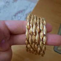 ۶ عدد النگو ژوپینگ طرح طلا