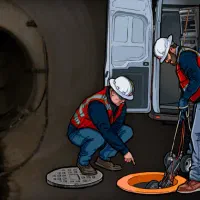 استخدام کارگر ویدئومتری فاضلاب