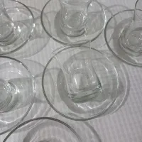 استکان نعلبکی و دیس و کاسه گلدار