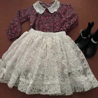 پیراهن عروسکی وتوری و شومیز دامن دخترانه بچگانه