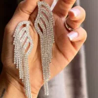 کادو هدیه گوشواره مجلسی گوشواره عروس تک وعمده