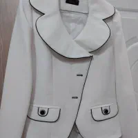 مانتو کت سفید مزون دوز