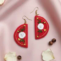 گوشواره گلدوزی