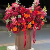 باکس گل هدیه اقتصادی کد ۱۲۸۶ گلاریس