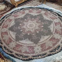 ۳عدد فرش دستباف دایره ای مدل ماهی ۲در۲ طرح کتیبه|فرش|خوی, |دیوار