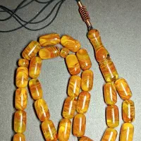 تسبیح کهربا تراش کپسولی