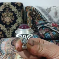 انگشتر یاقوت نقره