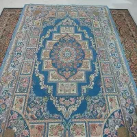 روفرشی ماشینی ۶متری آبی فیروزه‌ای