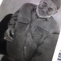 نقاشی سیاه قلم|تابلو، نقاشی، عکس|بجنورد, |دیوار