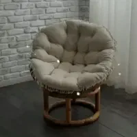 صندلی تک بامبو چوبی