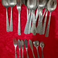 قاشق چنگال قدیمی  قاشق  چنگال ژاپنی اصل قدیم